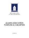 NCSSM Alumni Board Positions & Committees