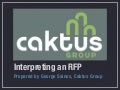 Interpreting an RFP
