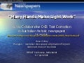 Many Hands Make Light Work: Public Collaborative Text Correction in Australian Historic Newspapers. Keynote. April 2009