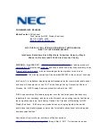 NEC DISPLAY SOLUTIONS SPONSORS THIRD ANNUAL BEST OF INFOCOMM AWARD