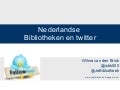 Nederlandse bibliotheken op Twitter