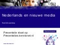 Nederlands en nieuwe media