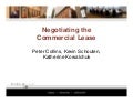 Negotiating The Commercial Lease(Slides)