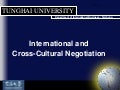 Negotiation Lewecki Ch 16 & Ch 5.2 International Cross Cultural Negotiations [sav lecture]