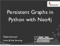 Persistent graphs in Python with Neo4j