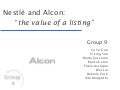  Nestlé and Alcon, The Value of a listing - DDIM2011 Shanghai - group 9
