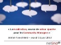 Netino - Valeur ajoutée de la Moderation 2.0