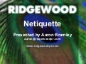 Netiquette