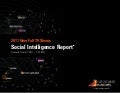Networked Insights Social Intelligence Report Sample 2011 Fall TV Shows