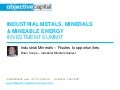 Industrial Minerals – Routes to opportunities