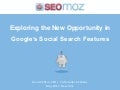 Opportunity in Google&rsquo;s Social Search