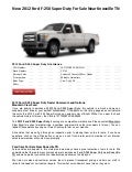 New 2012 Ford F-250 Super Duty For Sale Near Knoxville TN