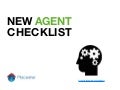 New Real Estate Agent Checklist