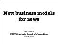 New Business Models for News