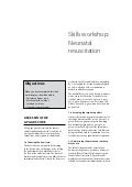 Newborn Care: Skills workshop Neonatal resuscitation