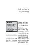 Newborn Care: Skills workshop Oxygen therapy