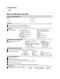 New employee check list