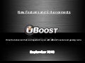 New uBoost Features
