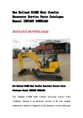 New holland e18 sr mini crawler exc...