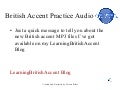 British Accent Practice Audio