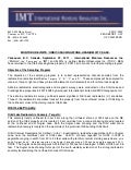 News: International Montoro Resources Inc. Conduct Further Sampling at Orbit-Crackingstone (September 2011)