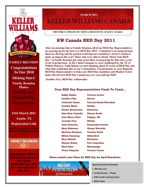 KW Canada Newsletter - March Issue