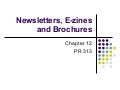 Newsletters Ezines Brochures