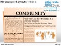 Newspaper layouts design 2 powerpoint ppt slides.