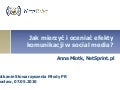 Jak mierzyć efekty działań komunikacyjnych w social media