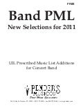 2011 Texas UIL | PML Band Additions