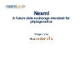 NeXML - phylogenetic data as XML