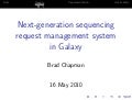 Next-generation sequencing request management system in Galaxy