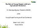 Ngongi The role of young people in Africa’s Agricultural Revolution