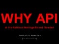 Why API? Europeana plenary, Leuven,  2012-06-14