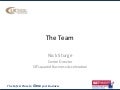 Nick Sturge - Presentation