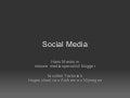 Workshop Social Media
