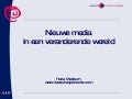 Presentatie Nieuwe Media