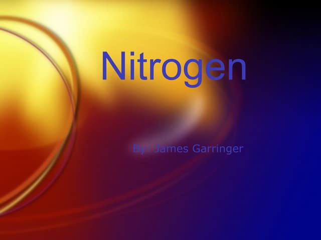 Interesting Facts About Nitrogen Element