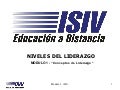 Niveles de Liderazgo - Liderazgo