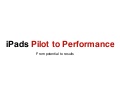 iPads in Education: From Pilot to Performance