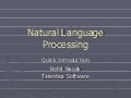 Introduction to Natural Language Processing