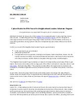 Cydcor Marks the Fifth Year of Its Neighborhood Leaders Volunteer Program