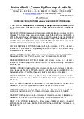 NMCE Commodity Report 22nd June, 2012