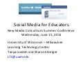 Social Media for Educators - NMC11