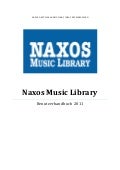 NAXOS Music Library Benutzerhandbuch 2011