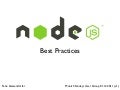 Node.js  - Best practices