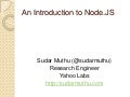 A slightly advanced introduction to node.js