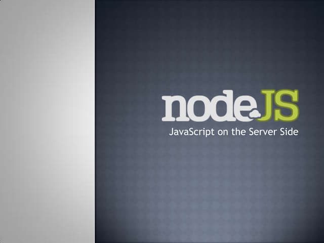 NodeJS Tour