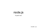Nodejs - A quick tour (v4)