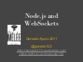 Nodejs and WebSockets